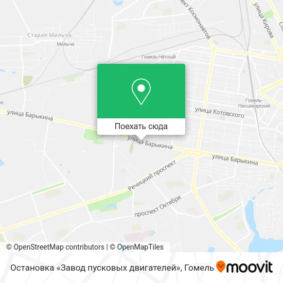 Карта Остановка «Завод пусковых двигателей»