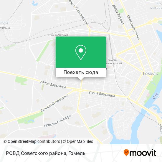 Карта РОВД Советского района