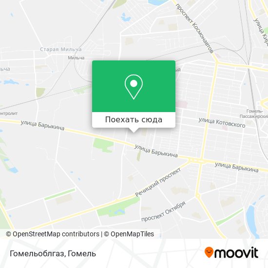 Карта Гомельоблгаз