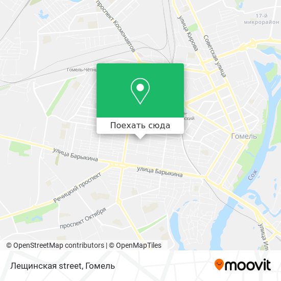 Карта Лещинская street