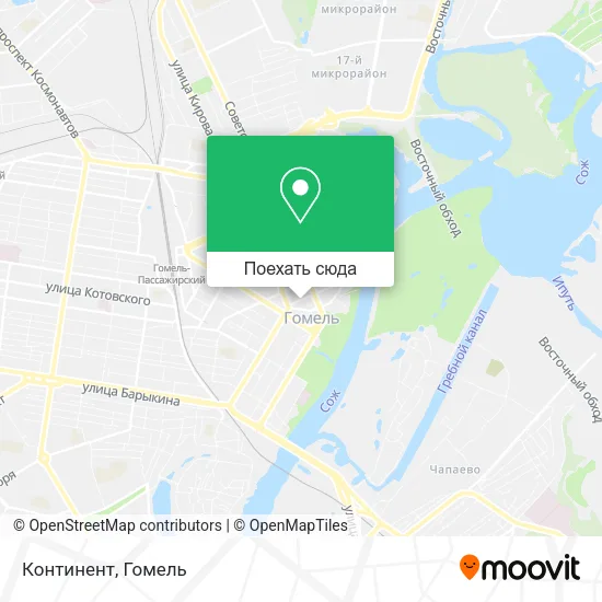 Карта Континент