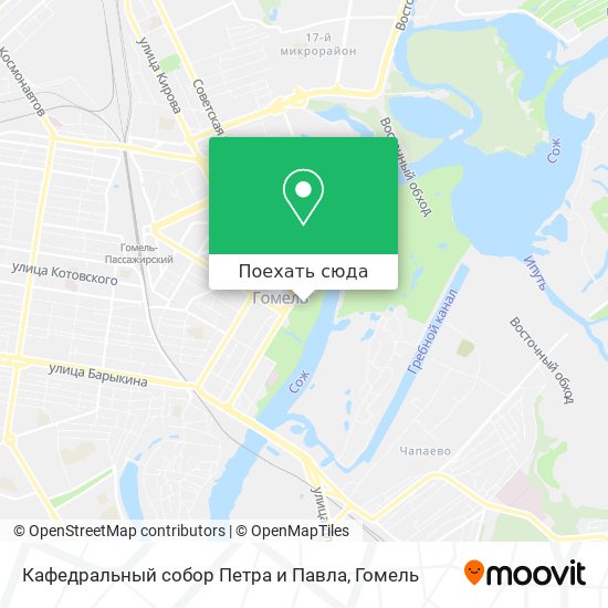 Карта Кафедральный собор Петра и Павла