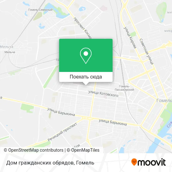 Карта Дом гражданских обрядов