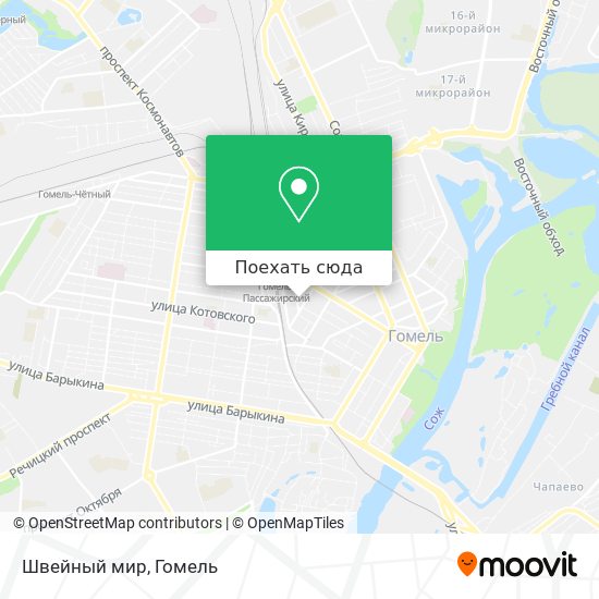 Карта Швейный мир