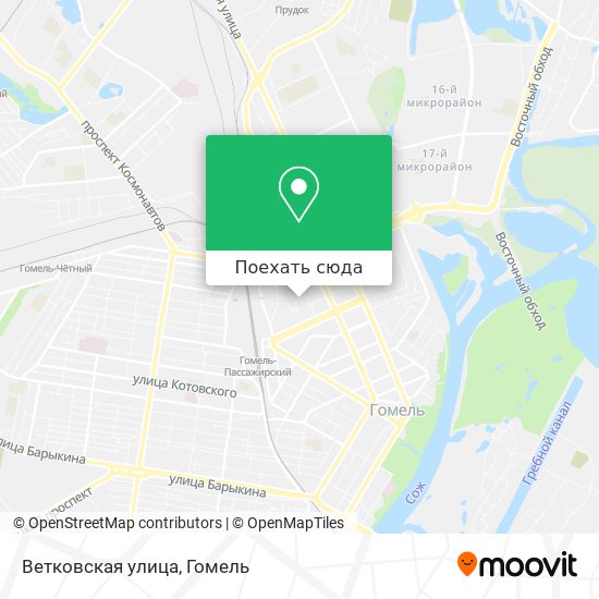 Карта Ветковская улица