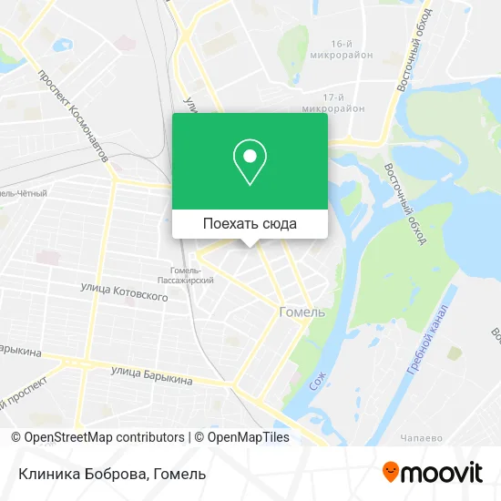 Карта Клиника Боброва