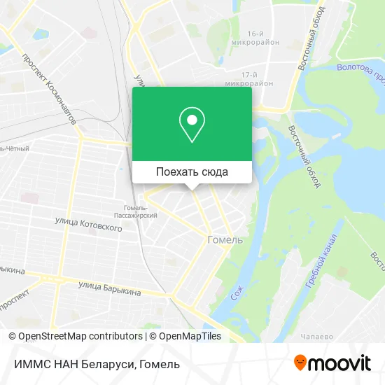 Карта ИММС НАН Беларуси