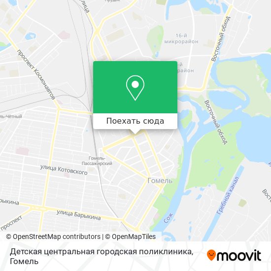 Карта Детская центральная городская поликлиника