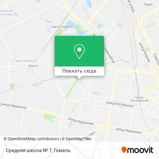 Карта Средняя школа № 7