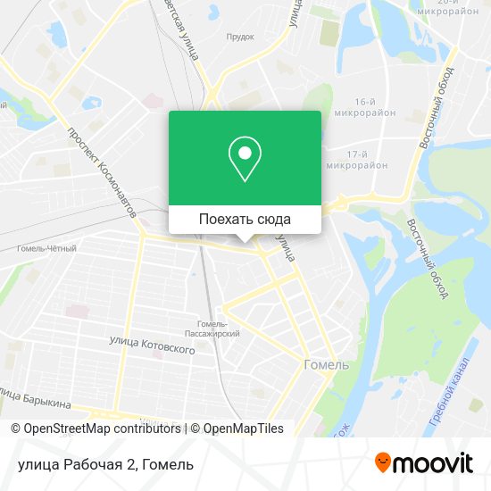 Карта улица Рабочая 2
