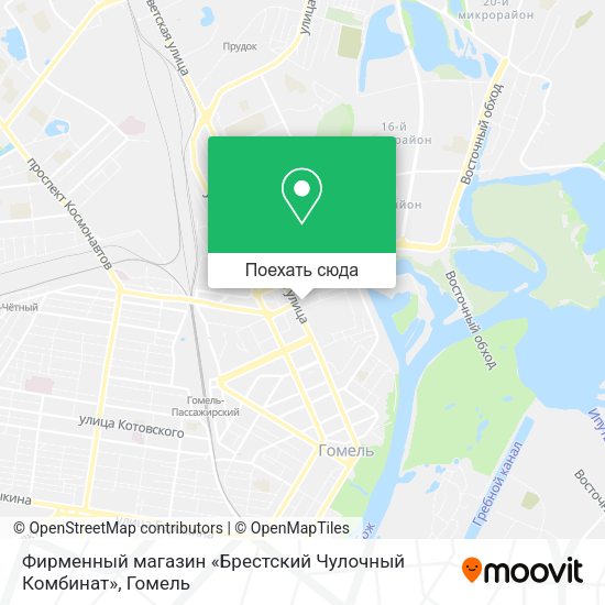 Карта Фирменный магазин «Брестский Чулочный Комбинат»