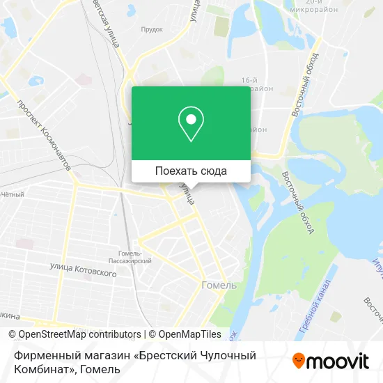 Карта Фирменный магазин «Брестский Чулочный Комбинат»