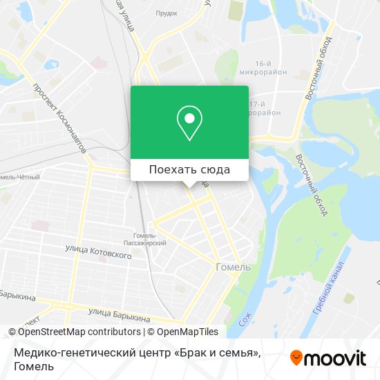 Карта Медико-генетический центр «Брак и семья»