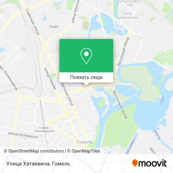 Карта Улица Хатаевича