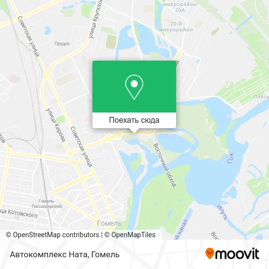 Карта Автокомплекс Ната