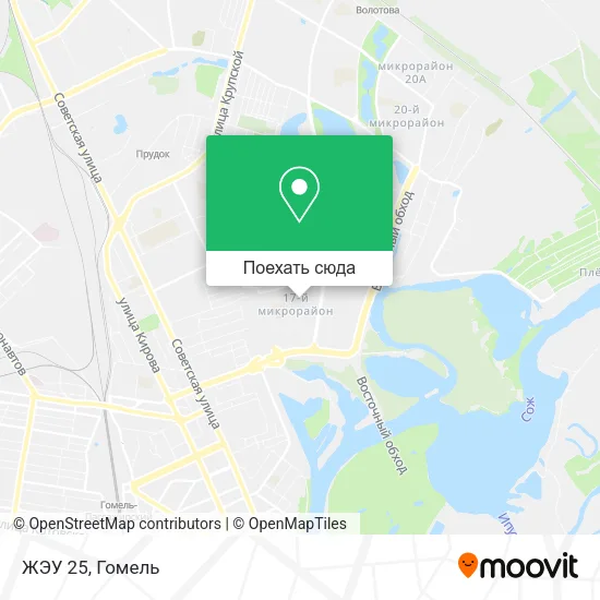 Карта ЖЭУ 25