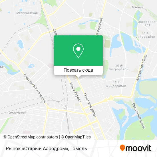 Карта Рынок «Старый Аэродром»