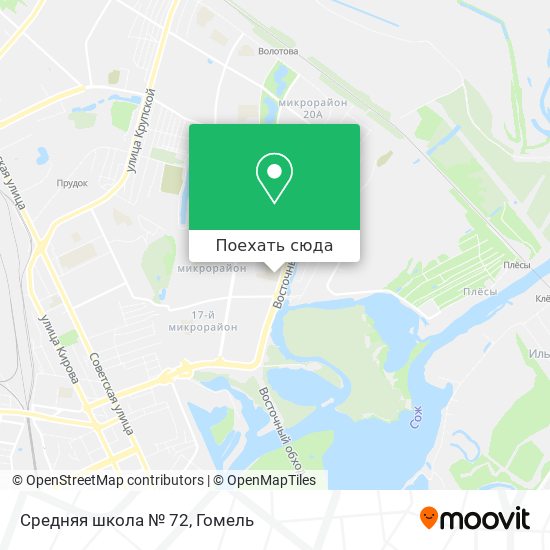 Карта Средняя школа № 72