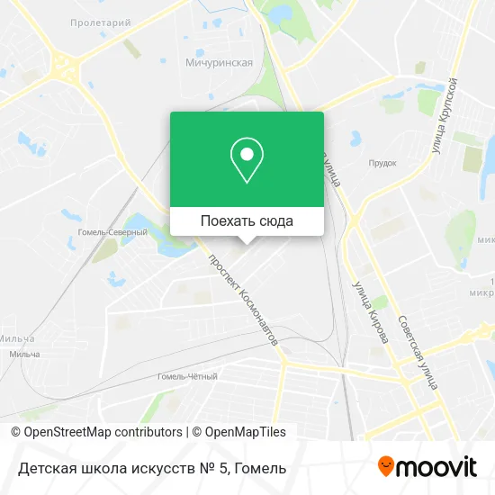 Карта Детская школа искусств № 5