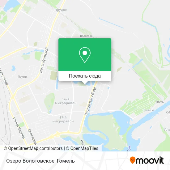 Карта Озеро Волотовское