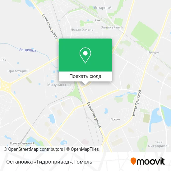 Карта Остановка «Гидропривод»