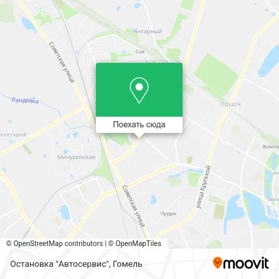 Карта Остановка "Автосервис"