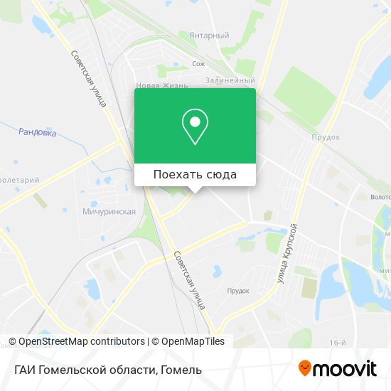 Карта ГАИ Гомельской области