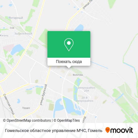Карта Гомельское областное управление МЧС