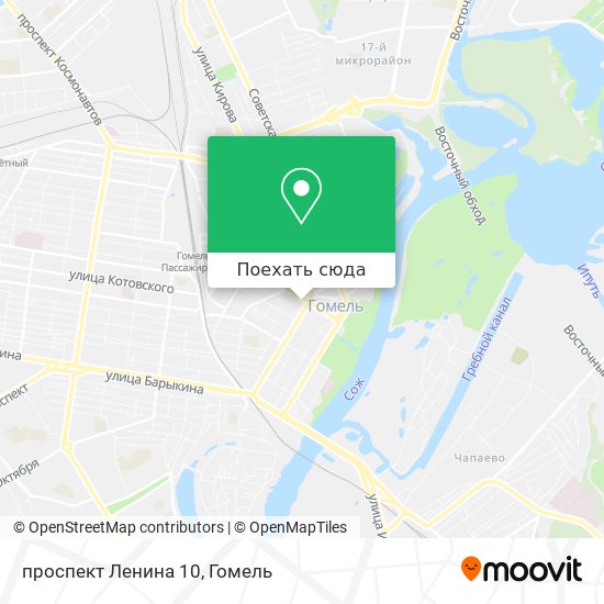 Карта проспект Ленина 10