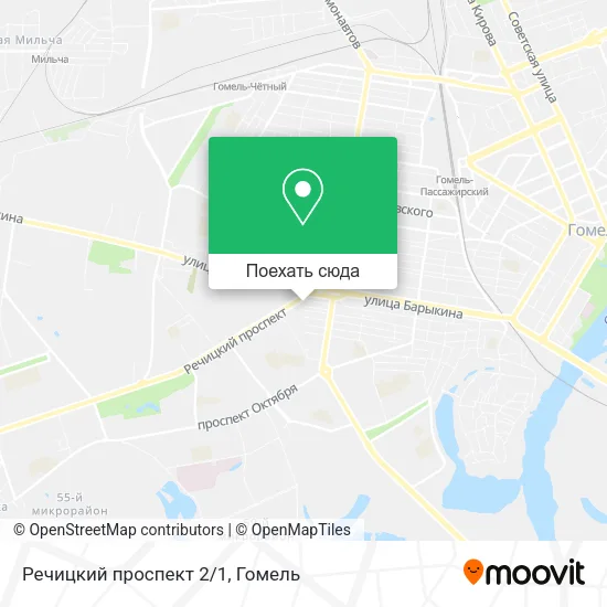 Карта Речицкий проспект 2/1
