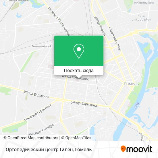 Карта Ортопедический центр Гален