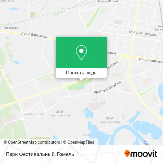 Карта Парк Фестивальный