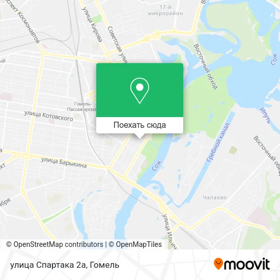 Карта улица Спартака 2а