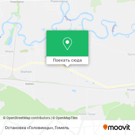 Карта Остановка «Головинцы»