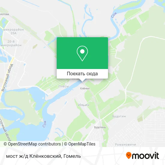 Карта мост ж/д Клёнковский
