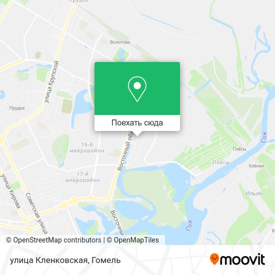 Карта улица Кленковская
