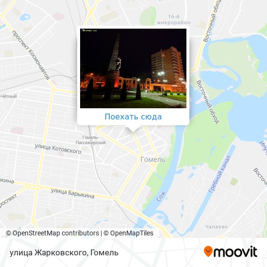 Карта улица Жарковского