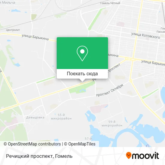 Карта Речицкий проспект