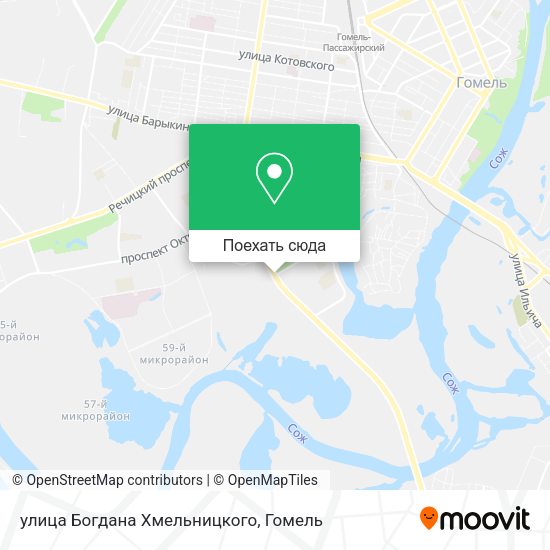 Карта улица Богдана Хмельницкого