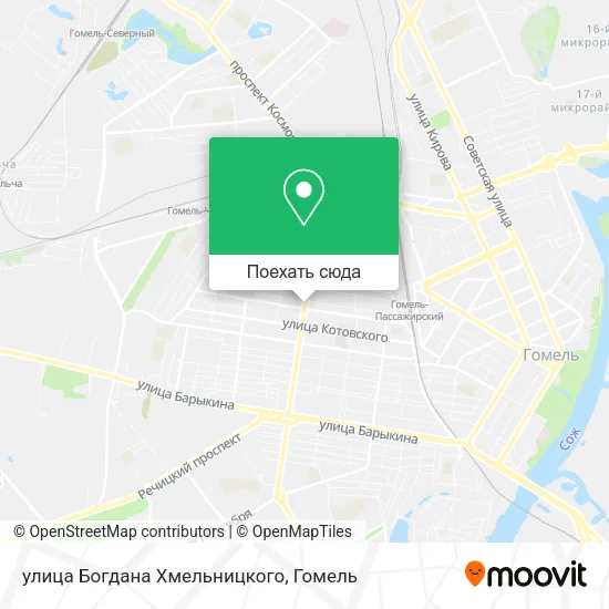 Карта улица Богдана Хмельницкого