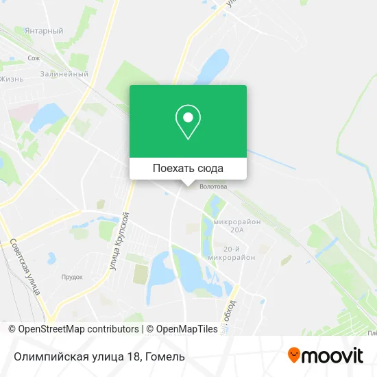 Карта Олимпийская улица 18