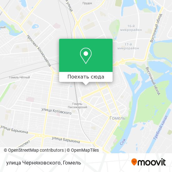 Карта улица Черняховского