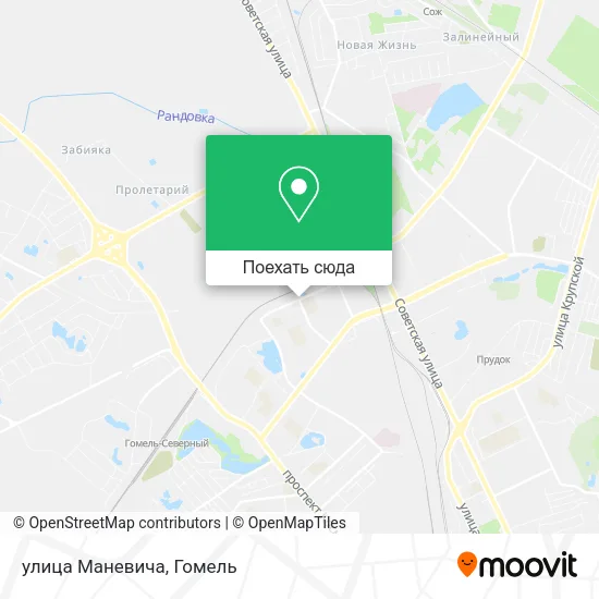 Карта улица Маневича