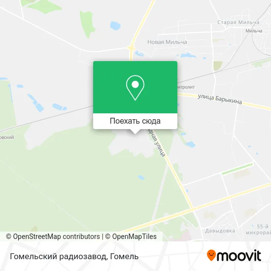 Карта Гомельский радиозавод