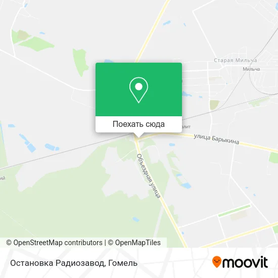 Карта Остановка Радиозавод