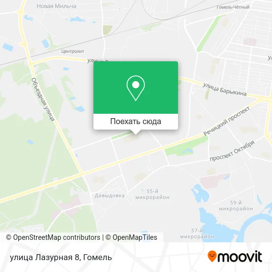 Карта улица Лазурная 8