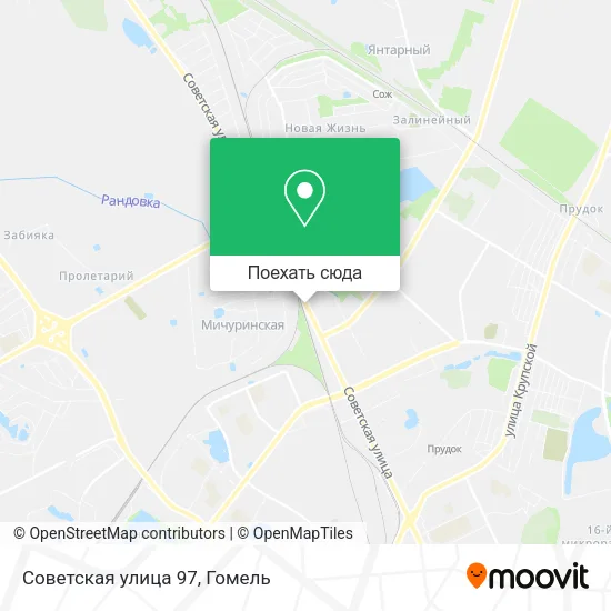 Карта Советская улица 97