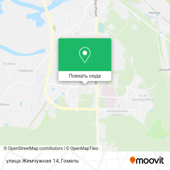 Карта улица Жемчужная 14