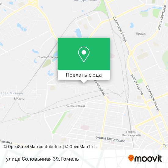 Карта улица Соловьиная 39