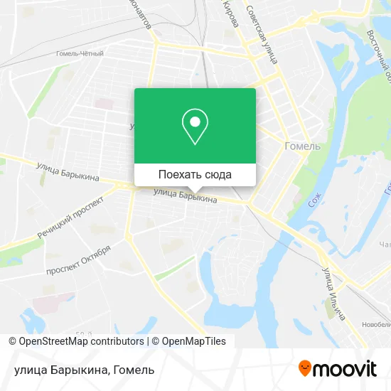 Карта улица Барыкина